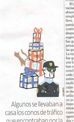 La última ilustración publicada de Miguel Gallardo, uno de los afectados.